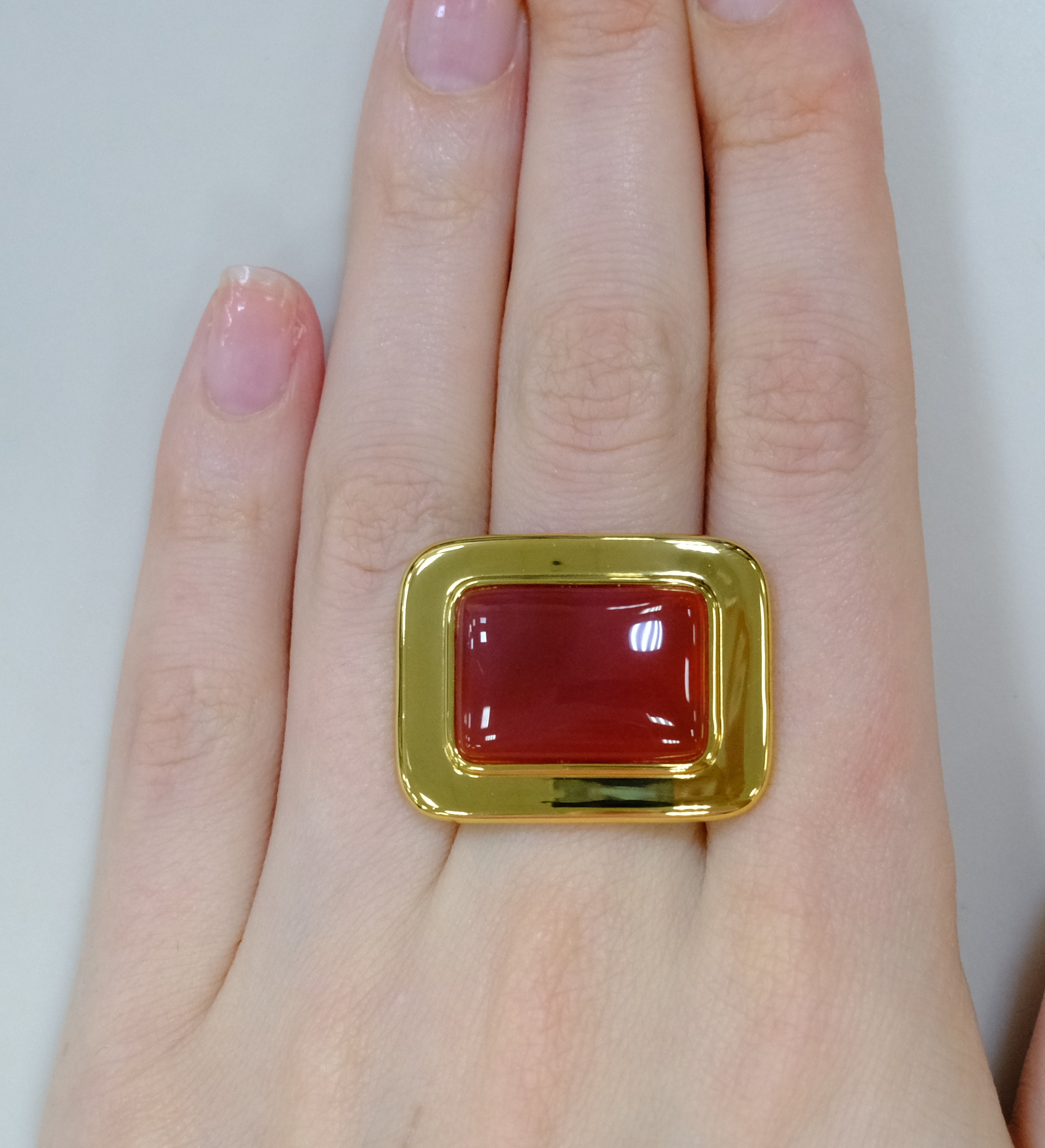Серебряное кольцо с агатом